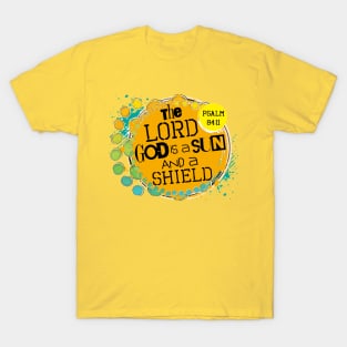 God a Sun & Shield by Visual Messages T-Shirt